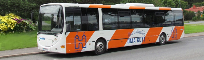 hämeenlinnan paikallisliikenteen bussi